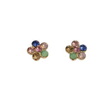 Rainbow Flower Earring