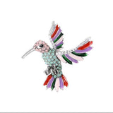 Last True Angel Embellished Hummingbird Brooch In Multi