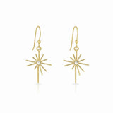 Isle & Stars Lighting Star Drop Earrings In Gold