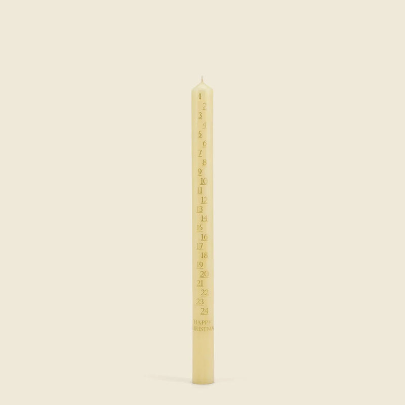 St Eval Advent Candle - Ivory