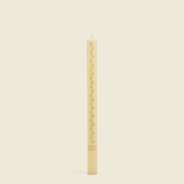 St Eval Advent Candle - Ivory