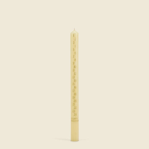 St Eval Advent Candle - Ivory