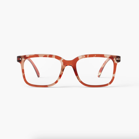 Wild Hooves reading glasses in two tone brown on a white background