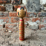 Japanese Kokeshi Dolls Pattern front view