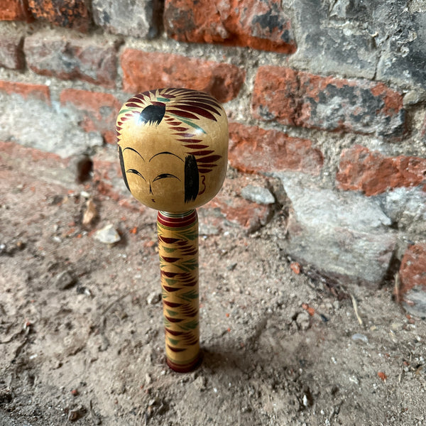Japanese Kokeshi Dolls Pattern side view