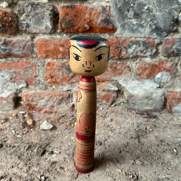 Japanese Kokeshi Dolls headpiece front view