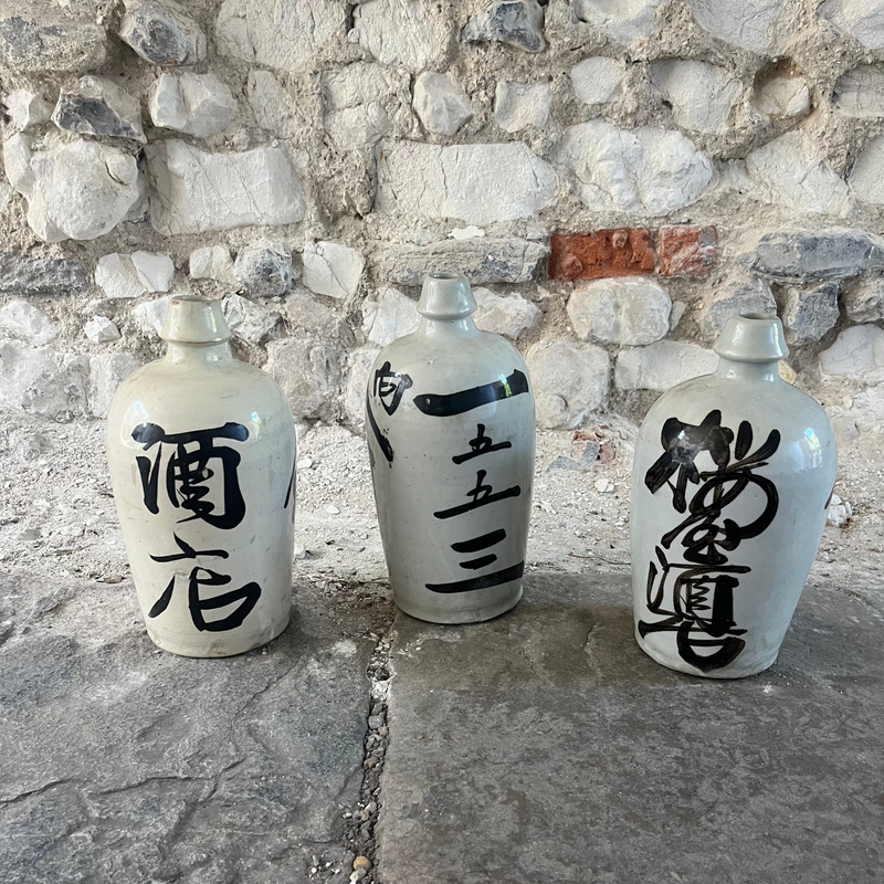 Japanese Tokkuri Sake Bottles