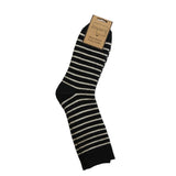 Jasper's Black Thin Stripe Cosy Men’s Socks