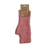 Jess & Lou Pink Speckle Fingerless Gloves 