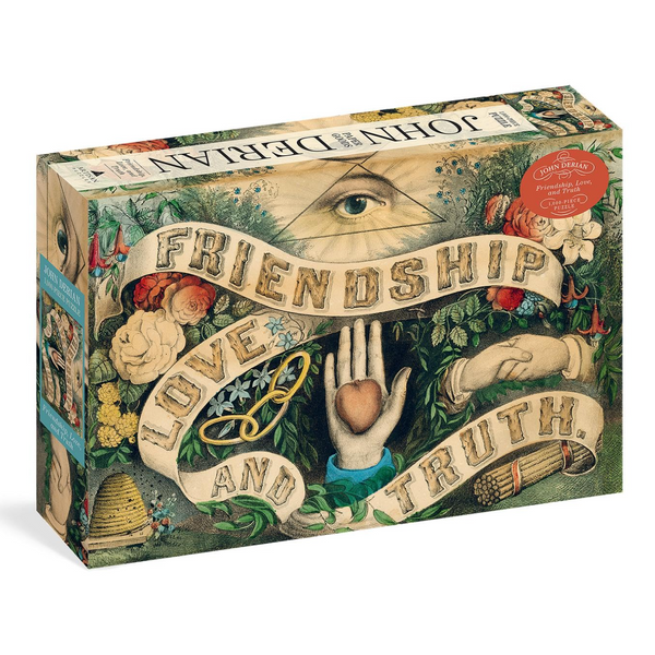 John Derian Paper Goods 1,000-Piece Puzzle - Friendship, Love and Truth