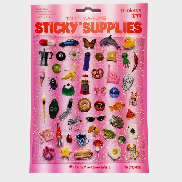 Jolly Awesome Trinkets A5 Holographic Sticker Sheet