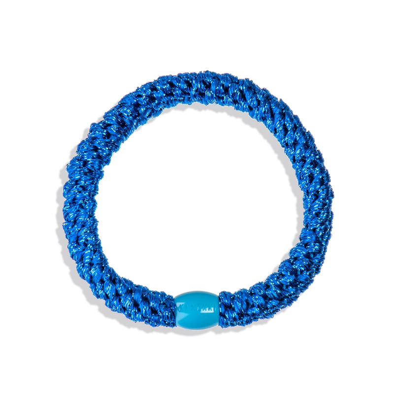 KKNEKKI Original Hair Tie - Electric Blue Glitter