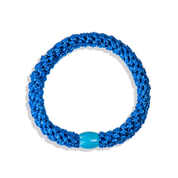 KKNEKKI Original Hair Tie - Electric Blue Glitter