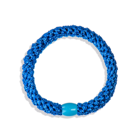 KKNEKKI Original Hair Tie - Electric Blue Glitter