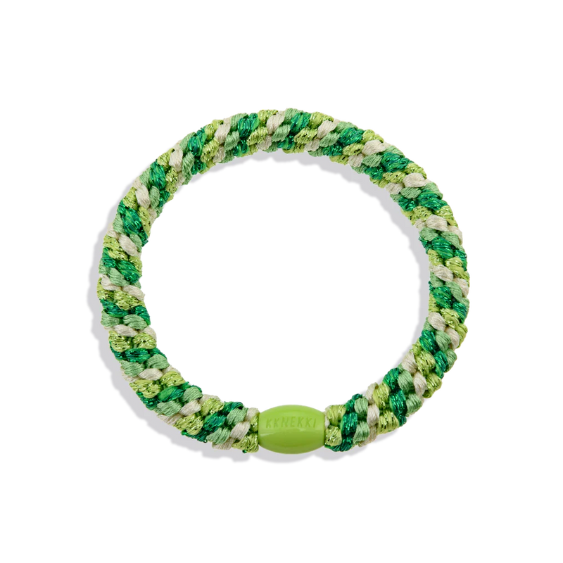 KKNEKKI Original Hair Tie - Grass Green Glitter
