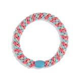 KKNEKKI Original Hair Tie - Turquoise & Coral Glitter