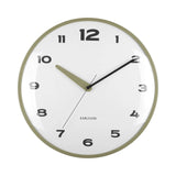 Karlsson Wall Clock Brisk Dome - Army Green  