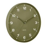 Karlsson Wall Clock Orgullo - Army Green