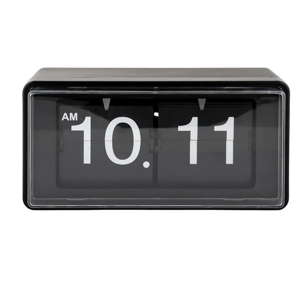 Karlsson Wall Table Clock Retro Boxed Flip - Black