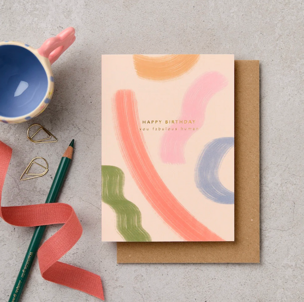 Katie Leamon 'Fabulous Human' Birthday Card
