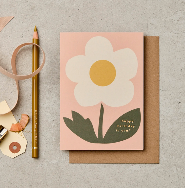 Katie Leamon 'Flower' Birthday Card