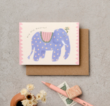 Katie Leamon Mini Elephant Greeting Card