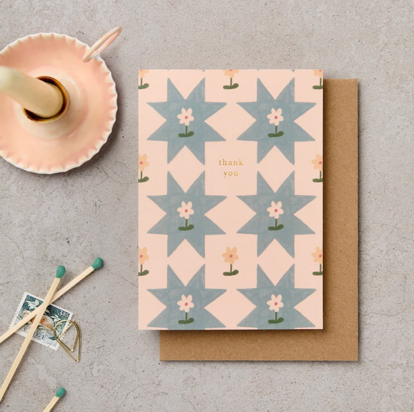 Katie Leamon Thank You Quilt Star Card