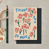 Katie Leamon Thank You So Much Flowers Card