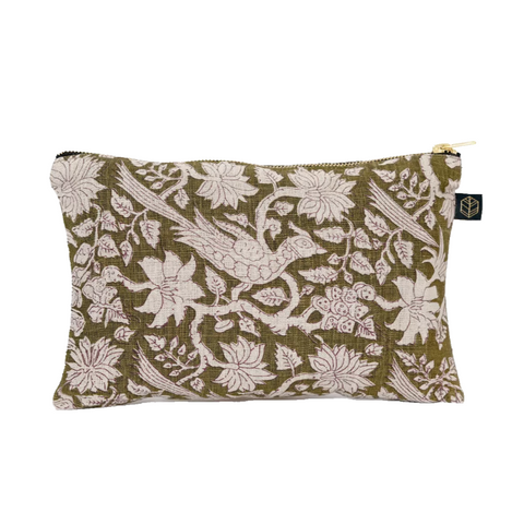 Khaki Jaipur Wash Bag 