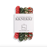 Kknekki Harband Bundle 6 - Pink, green glitter, green and beige stripe and pink, grey green stripe 