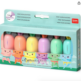 LEGAMI Set of 6 Mini Highlighters