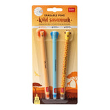 Set of 3 Erasable Pens - Wild Savannah