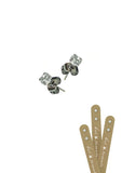Hot Tomato - Diamond' Studs - Micro - Stainless Steel W/4mm Zircon - Silver