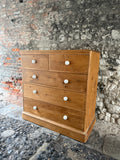 Large Antique Pine Chest of Drawers Right Portrait