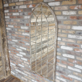 Large Arch Mirror - White/Bronze