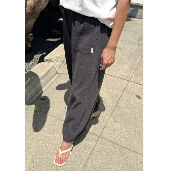 Le Bon Shoppe Balloon Pants - Dark Slate Front