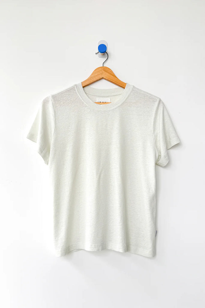 Le Bon Shoppe Bo Linen Blend Tee - Salt On Hanger 