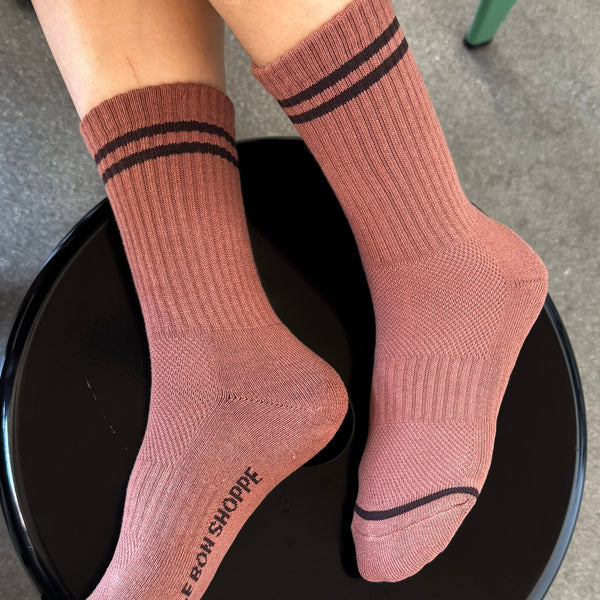 Le Bon Shoppe Boyfriend Socks - Clay.