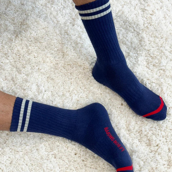 Le Bon Shoppe Boyfriend Socks - Navy