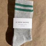 Le Bon Shoppe Boyfriend Socks Extended  LT Grey
