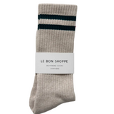 Le Bon Shoppe Boyfriend Socks Extended Oatmeal