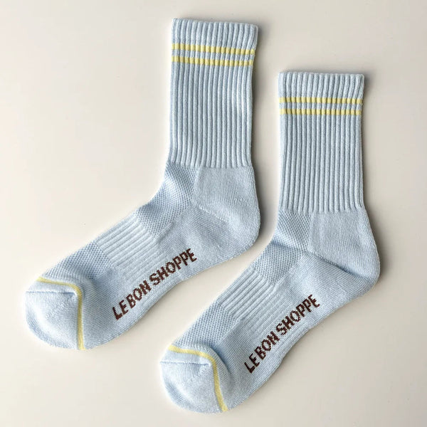 Le Bon Shoppe Boyfriend Socks Pastel Sky Main