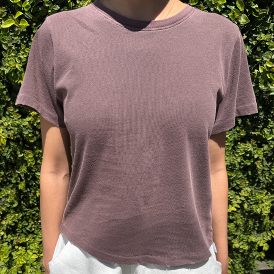 Le Bon Shoppe Darling Tee - Coffee on model