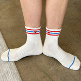 Le Bon Shoppe Embroidered Girlfriend Socks. - Leche + Heart 