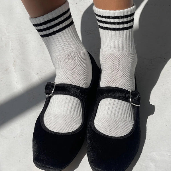 Le Bon Shoppe Girlfriend Socks - White.
