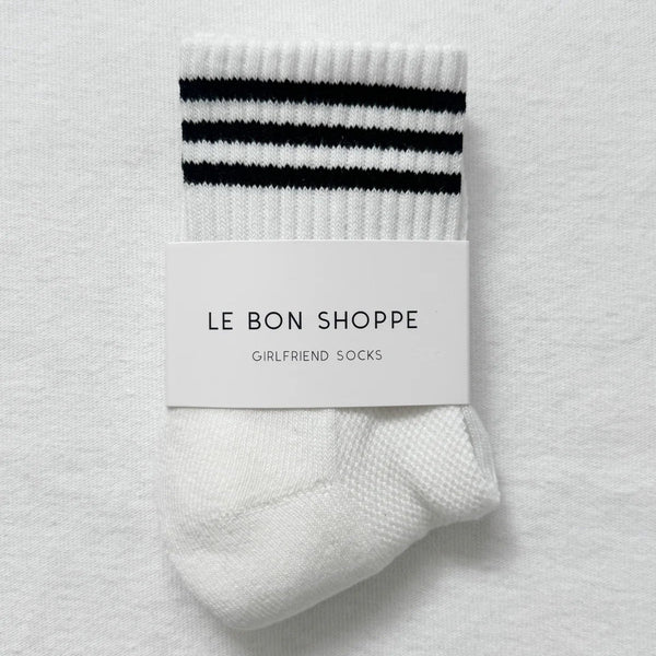 Le Bon Shoppe Girlfriend Socks - White_
