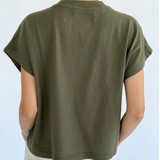 Le Bon Shoppe Jeanne Tee - Olive back