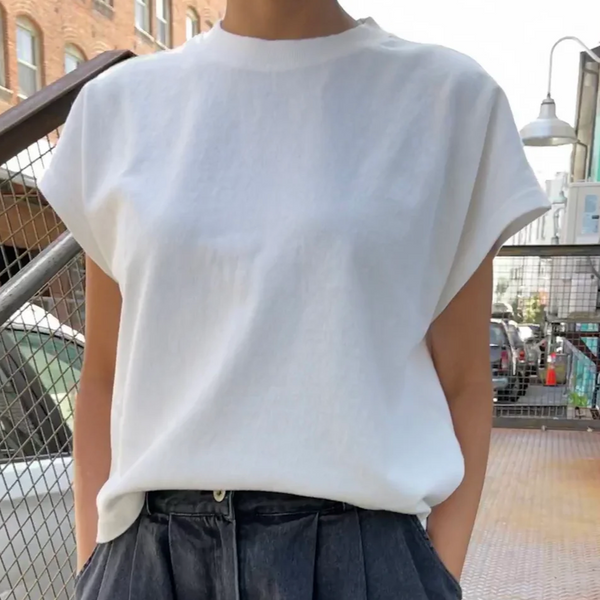 Le Bon Shoppe Jeanne Tee - White Cotton
