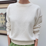 Le Bon Shoppe Milo Cotton Sweater - Clean White