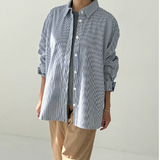 Le Bon Shoppe Owen Shirt - Blue Stripe Front